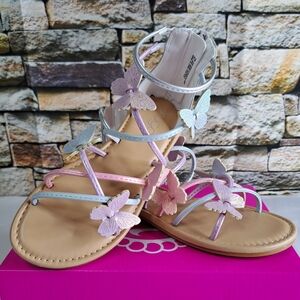 SUGAR 'JOSIE' STRAPY-STRING 3-D BUTTERFLY SANDALS NEW/in BOX
